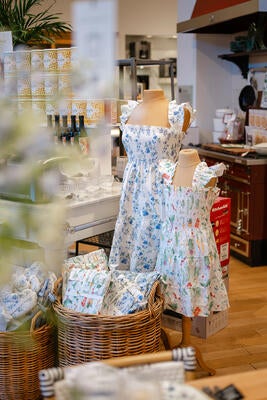 Aprons from the Hill House x Williams Sonoma collaboration 