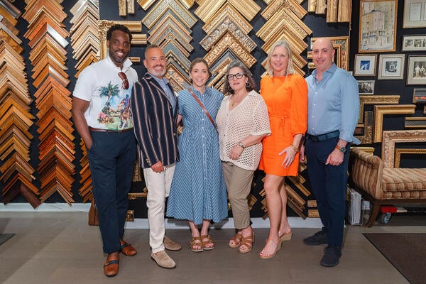 Rayon Richards, Raymond Paul Schneider, Alix Lerman, Melissa Mittag, Kara Pfeiffer from Luxe Interiors + Design, and Eric Mauskopf