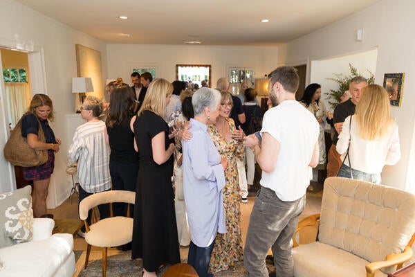 Guests mingling during the event