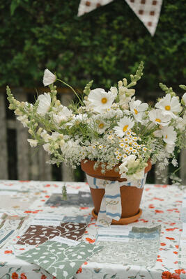 Florals by Elspie + Co dressed in The Keeping House fabrics