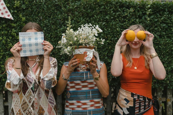 Addie Jo Beck, Roxy Owens and Alexandra Eads Powell embrace the playful party spirit