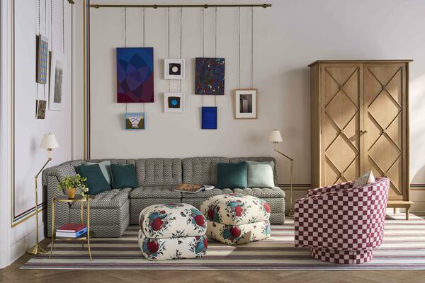 The Jean cabinet brings vintage French character and versatile storage to a sculptural oak form