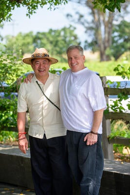 Jiun Ho and Cliff Caplan welcome the design community to their home, Nagomi, for a special celebration of color