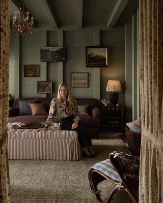 Heidi Caillier celebrates the pieces in her collaboration with Joon Loloi, which include the Calhoun rug and Allie, Ozzie and Annette pillows