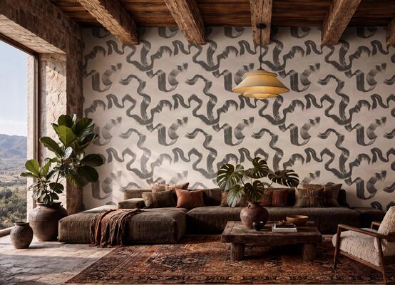 Zephyr wallpaper in Charcoal (MKS112-CH)