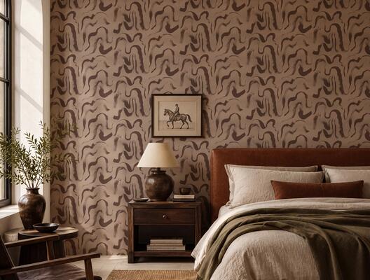 Oxbow wallpaper in Walnut (MKS113-WA)
