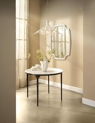 Arbor Chandelier, Dante Dining Table, Selene Mirror, Lily Vase