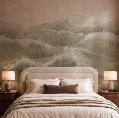 Swell mural in Sea Glass (SS001-SG-Roll)
