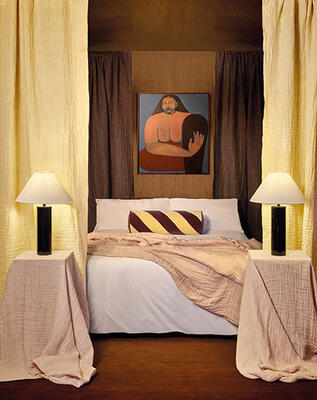 Warp wide-width 100% linen