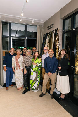 Rick Kilmer; Gail Narbeth; Phil Wray, Thibaut’s U.K. and Europe managing director; Laurie Whittaker; Anthony Wright; Andrea Eckberg; Stephen Hunter; Elliot Nurse; and Eleanor Davidson
