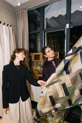 Eleanor Davidson with Naomi Golan