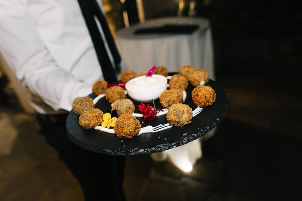 Guests enjoyed passed hors d’oeuvres and cocktails