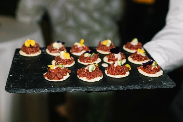 Guests enjoyed light bites and cocktails