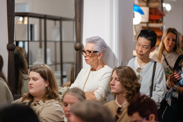 Attendees listening intently