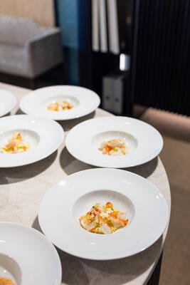 Guests enjoyed catering by Très LA Group
