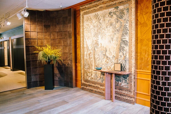 Arte’s redesigned showroom at the Pacific Design Center showcases the brand’s full line of wallcoverings, including eye-catching panoramics