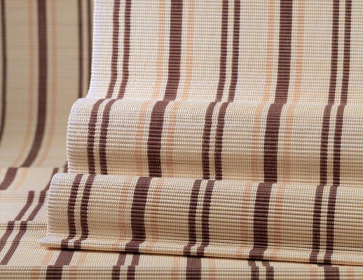 Lido Stripe handwoven-to-size windowcovering