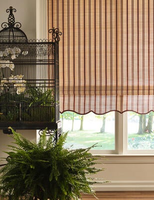Lido Stripe handwoven-to-size windowcovering