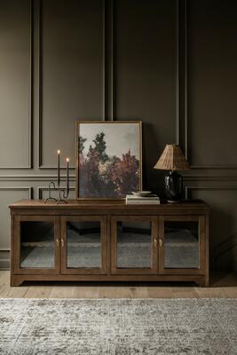 The Darlene buffet in dark oak is the perfect addition to any dining room looking to add more charm