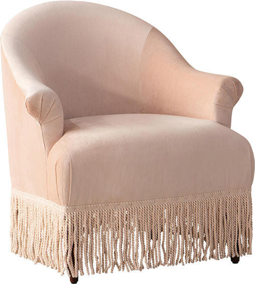 Fringe chair in titan pink champagne 0118